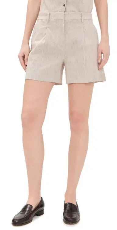 Theory Fluid Pleated Shorts | Thumbnail 1 Theory Fluid Pleated Shorts | Thumbnail 1