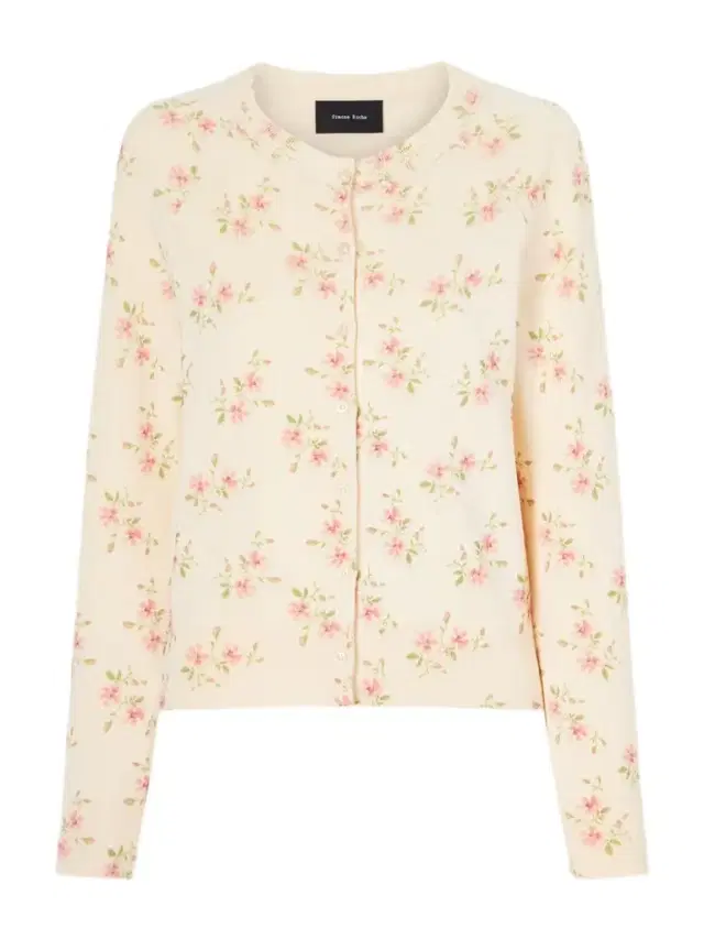 Floral-print Knitted Cardigan