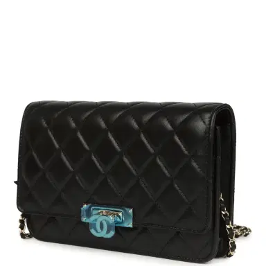 Chanel Chanel Wallet On Chain WOC Black Lambskin Light Gold Hardware | Thumbnail 3 Chanel Chanel Wallet On Chain WOC Black Lambskin Light Gold Hardware | Thumbnail 3