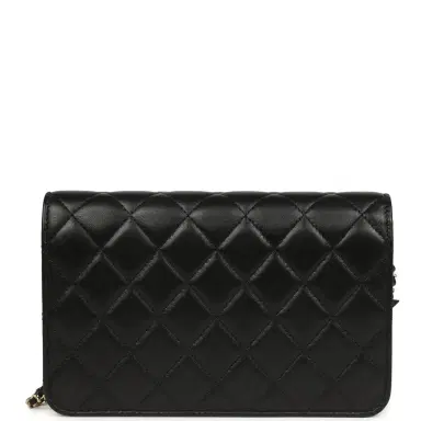 Chanel Chanel Wallet On Chain WOC Black Lambskin Light Gold Hardware | Thumbnail 5 Chanel Chanel Wallet On Chain WOC Black Lambskin Light Gold Hardware | Thumbnail 5