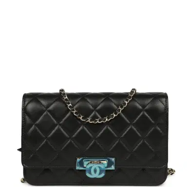Chanel Chanel Wallet On Chain WOC Black Lambskin Light Gold Hardware | Thumbnail 1 Chanel Chanel Wallet On Chain WOC Black Lambskin Light Gold Hardware | Thumbnail 1
