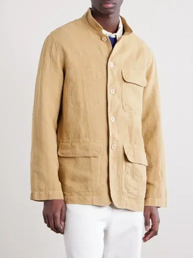 Drake's Linen-Canvas Jacket - Men | Thumbnail 3