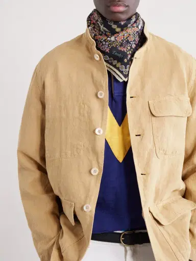 Drake's Linen-Canvas Jacket - Men | Thumbnail 5