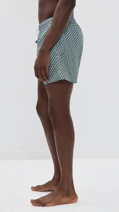 Fedeli adeira Swim Trunks 5 Olive Floral Print | Thumbnail 4