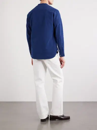 Oliver Spencer Kildale Grandad-Collar Cotton Shirt - Men | Thumbnail 4