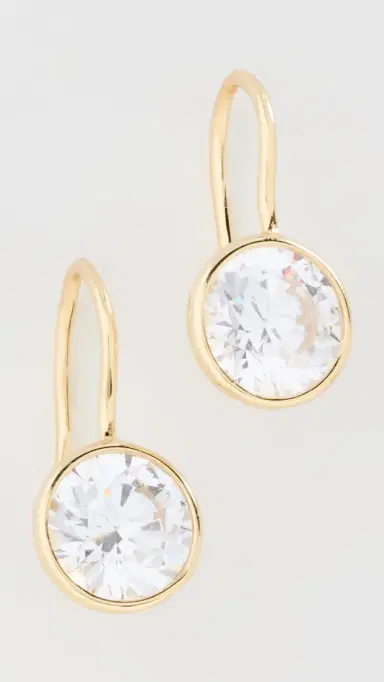 Shashi Bezel Drop Earrings | Thumbnail 2 Shashi Bezel Drop Earrings | Thumbnail 2
