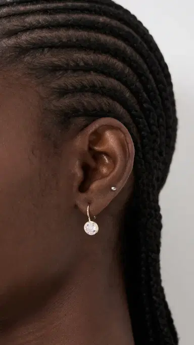 Shashi Bezel Drop Earrings | Thumbnail 3 Shashi Bezel Drop Earrings | Thumbnail 3