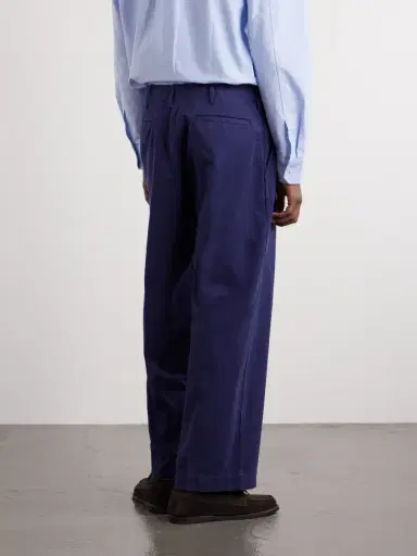 Beams Plus Straight-Leg Herringbone Cotton Trousers - Men | Thumbnail 4
