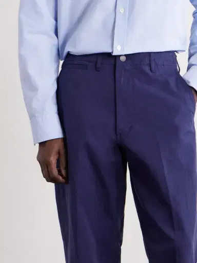 Beams Plus Straight-Leg Herringbone Cotton Trousers - Men | Thumbnail 6