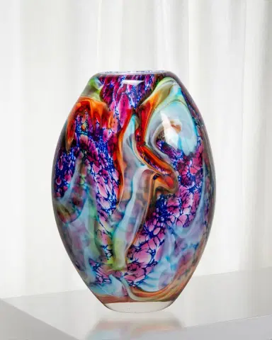 Dale Tiffany Villa Cuzzano Art Glass Vase | Thumbnail 1
