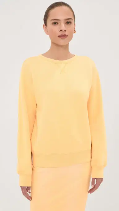 Acne Studios Pullover Sweatshirt Light Yellow S/M | Thumbnail 3