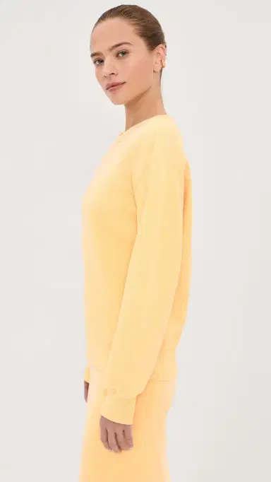 Acne Studios Pullover Sweatshirt Light Yellow S/M | Thumbnail 4