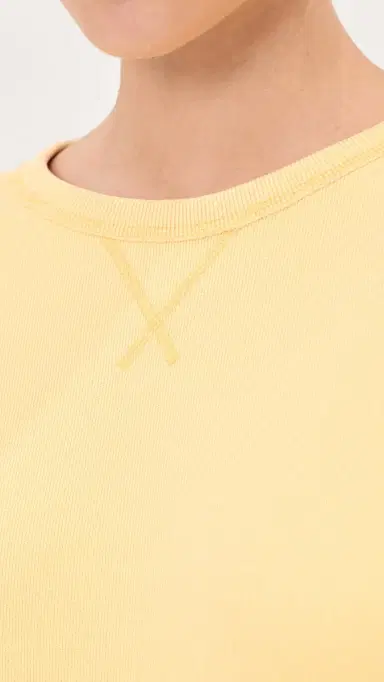 Acne Studios Pullover Sweatshirt Light Yellow S/M | Thumbnail 6