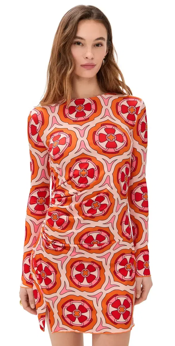Hazel Dress Pink Retro Radiance