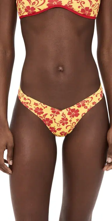 Frankies Bikinis Enzo Bikini Bottoms Favorite Flower S | Thumbnail 1 Frankies Bikinis Enzo Bikini Bottoms Favorite Flower S | Thumbnail 1