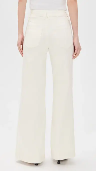 GOOD AMERICAN Good Waist Palazzo Jeans Cotton White 16 | Thumbnail 3