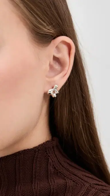 AGMES Simone Studs Sterling Silver One Size | Thumbnail 3