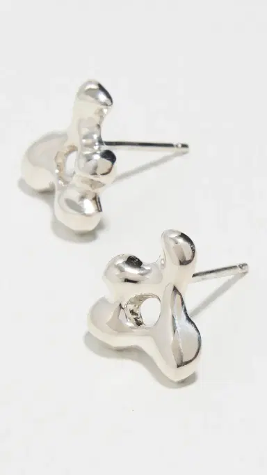 AGMES Simone Studs Sterling Silver One Size | Thumbnail 4