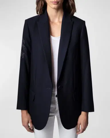 Zadig & Voltaire Viva Arrow Strass Blazer | Thumbnail 2