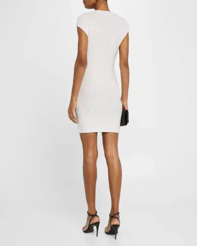 Hervé Léger Delilah Sequin Knit Cap-Sleeve Mini Dress | Thumbnail 2