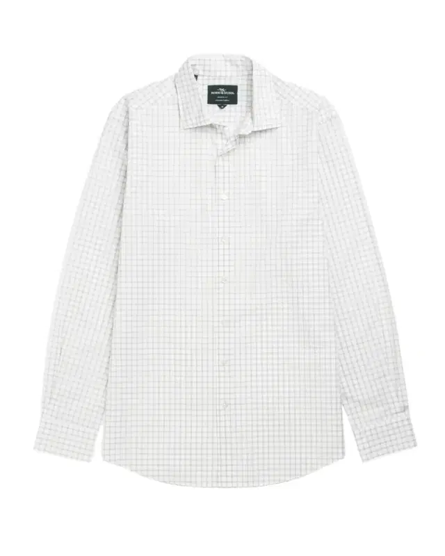 Rodd & Gunn Men 's Three Streams Poplin Check Sport Shirt