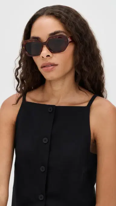 Jimmy Fairly Portofino Sunglasses Brown One Size | Thumbnail 3