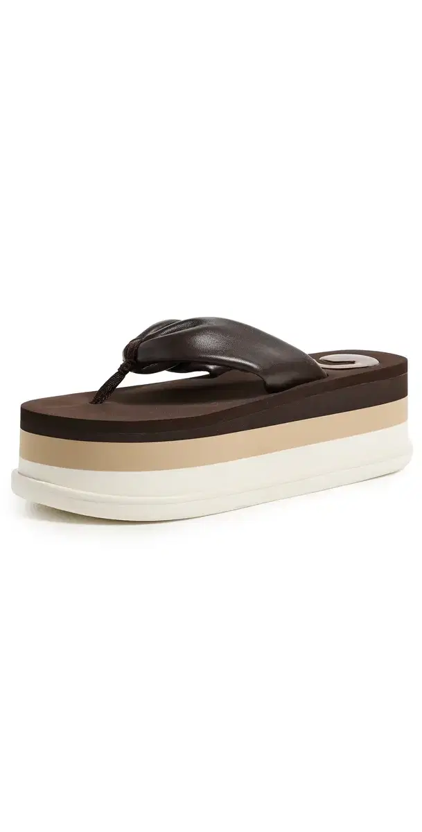 Cult Gaia CG Platform Sandals Luwak Multi