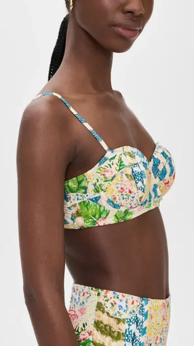 HUNTER BELL Two-Piece Swim Bikini Top Morning Glory M | Thumbnail 4