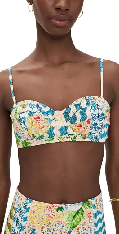 HUNTER BELL Two-Piece Swim Bikini Top Morning Glory M | Thumbnail 1