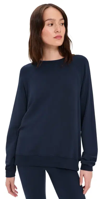 Splits59 Andie Oversized Fleece Sweatshirt Indigo | Thumbnail 1