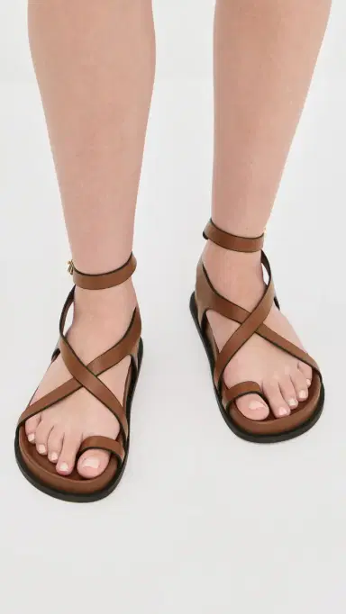 A Emery A. EMERY Jalen Slim Sandals Cognac | Thumbnail 3 A Emery A. EMERY Jalen Slim Sandals Cognac | Thumbnail 3