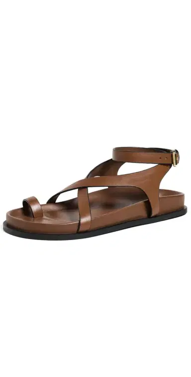 A Emery A. EMERY Jalen Slim Sandals Cognac | Thumbnail 1 A Emery A. EMERY Jalen Slim Sandals Cognac | Thumbnail 1