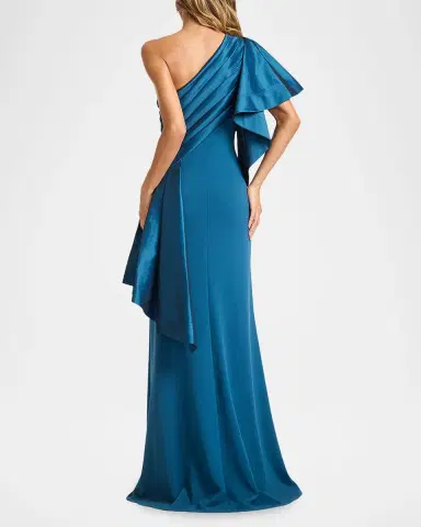 Tadashi Shoji Draped One-Shoulder Taffeta Crepe Gown | Thumbnail 2 Tadashi Shoji Draped One-Shoulder Taffeta Crepe Gown | Thumbnail 2