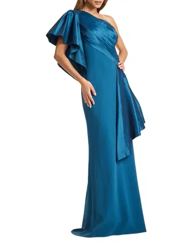 Tadashi Shoji Draped One-Shoulder Taffeta Crepe Gown | Thumbnail 1 Tadashi Shoji Draped One-Shoulder Taffeta Crepe Gown | Thumbnail 1