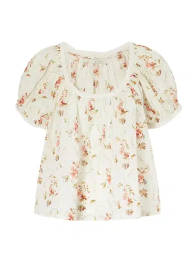 DÔEN Frederica Lace-trimmed Floral-print Organic Cotton Blouse | Thumbnail 1 DÔEN Frederica Lace-trimmed Floral-print Organic Cotton Blouse | Thumbnail 1