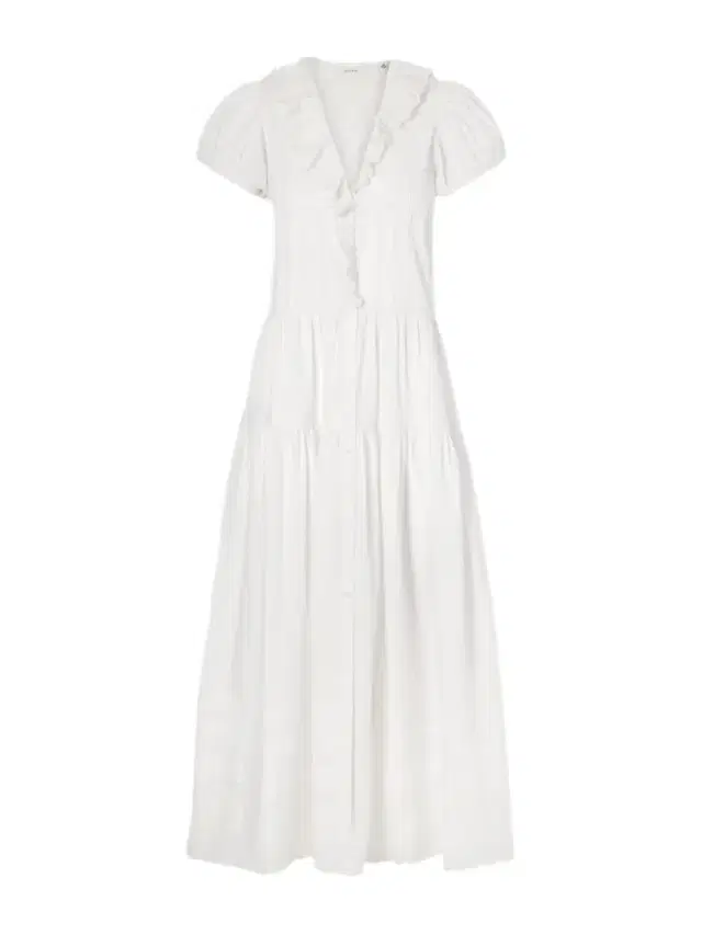 Eliette Ruffled Brodeire Anglaise-trimmed Organic Cotton Midi Dress