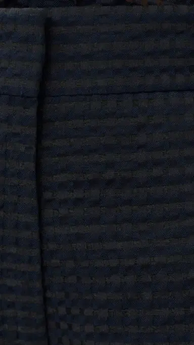 Another Tomorrow Gingham Bermuda Pants Black | Thumbnail 6