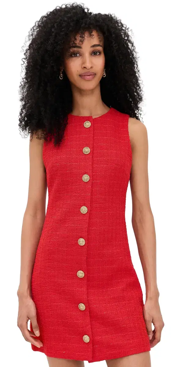 Cade Shift Mini Dress Chili Pepper