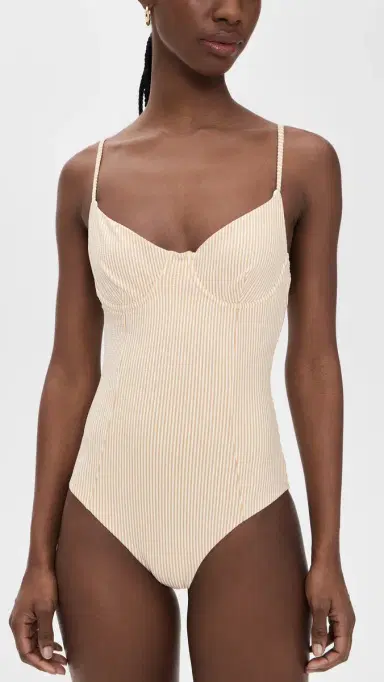 Onia Chelsea One Piece Ochre/White S | Thumbnail 2