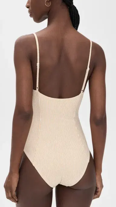 Onia Chelsea One Piece Ochre/White S | Thumbnail 3
