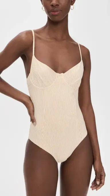 Onia Chelsea One Piece Ochre/White S | Thumbnail 5