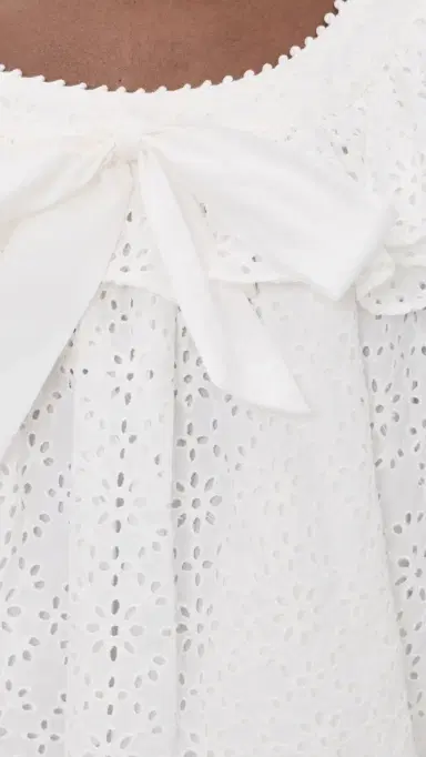 For Love & Lemons Willa Eyelet Top White | Thumbnail 6 For Love & Lemons Willa Eyelet Top White | Thumbnail 6