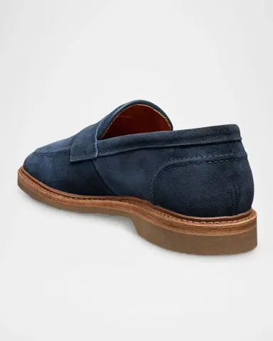 Allen Edmonds Men's Randolph Verse Suede Penny Loafers | Thumbnail 2 Allen Edmonds Men's Randolph Verse Suede Penny Loafers | Thumbnail 2