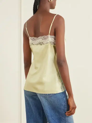 Veronica Beard Johantan Lace-trimmed Silk-blend Satin Blouse | Thumbnail 3