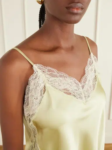 Veronica Beard Johantan Lace-trimmed Silk-blend Satin Blouse | Thumbnail 4