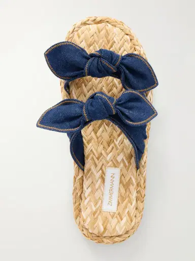 Zimmermann Carousel Denim Slides | Thumbnail 6
