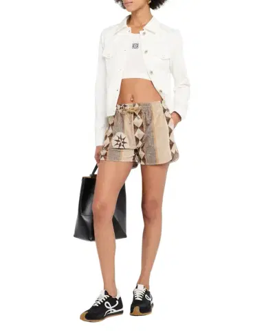 Loewe Geo Toweling Pull-On Shorts | Thumbnail 1 Loewe Geo Toweling Pull-On Shorts | Thumbnail 1
