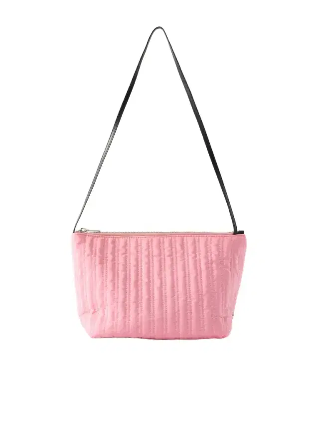 Corset Leather-trimmed Quilted Shell Shoulder Bag