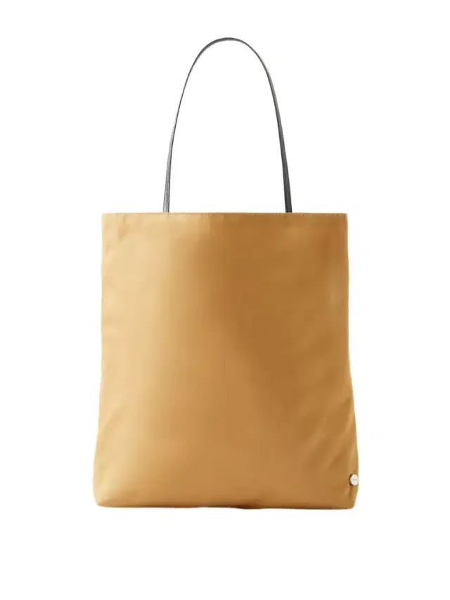 Thea Leather-trimmed Satin-shell Tote Bag