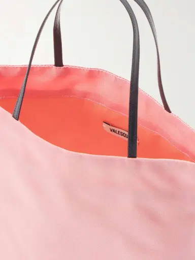 Valesque Thea Leather-trimmed Satin-shell Tote Bag | Thumbnail 6 Valesque Thea Leather-trimmed Satin-shell Tote Bag | Thumbnail 6